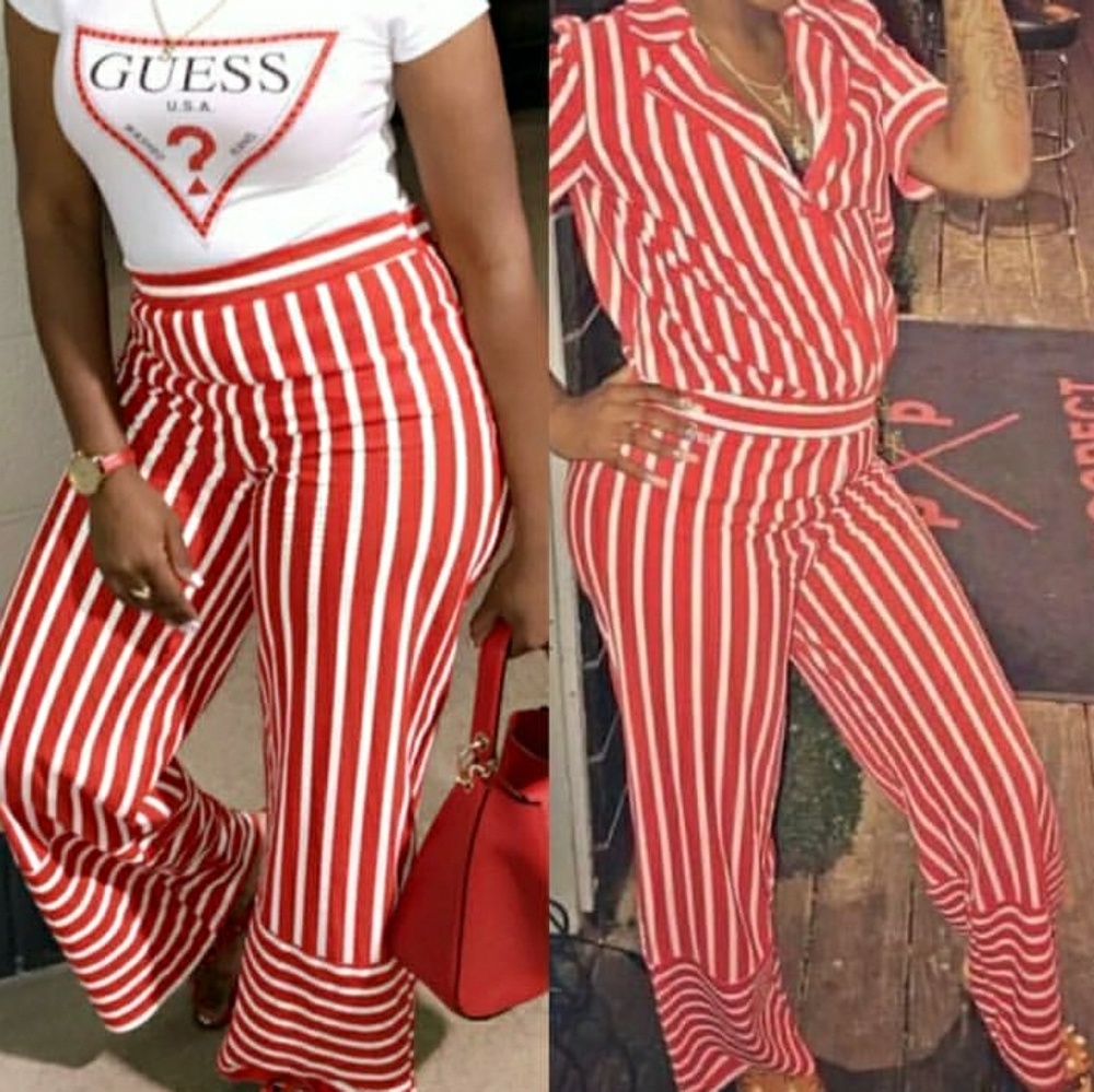 Zara red and white set